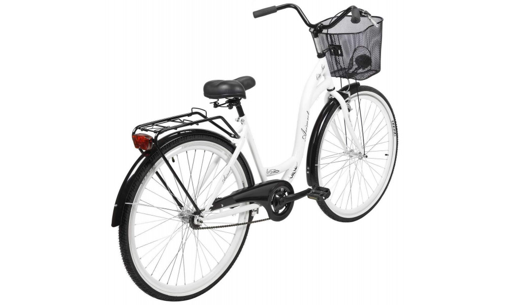 Velosipēds AZIMUT City Lux 28" 2025 with basket white-black - 2