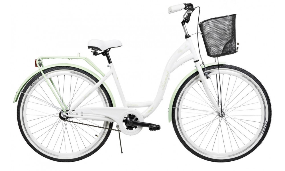 Velosipēds AZIMUT City Lux 28" 2025 with basket white-mint - 2