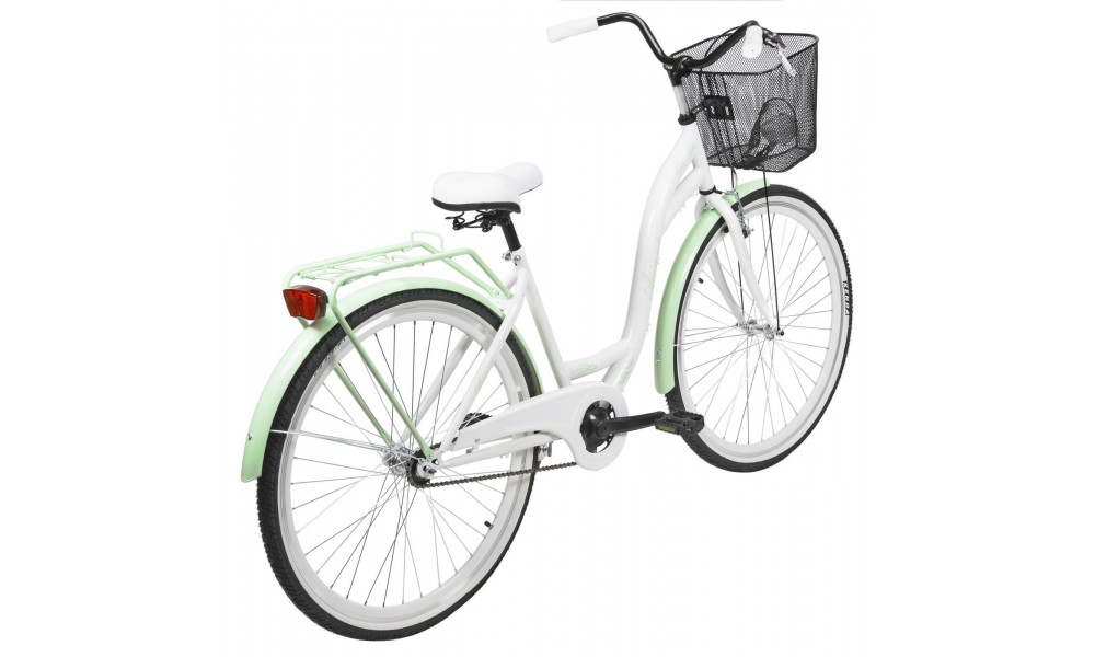 Velosipēds AZIMUT City Lux 28" 2025 with basket white-mint - 3