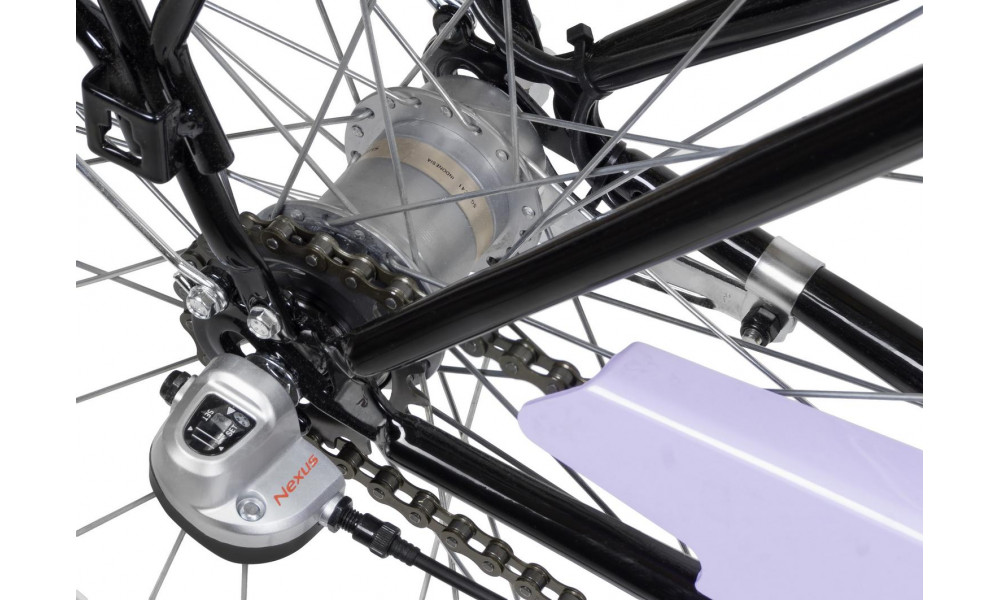 Velosipēds Romet Angel Lux Alu 28 2021 Nexus 3 black-violet - 4