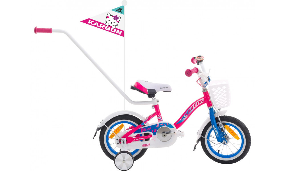 Velosipēds Karbon Mimi 12 pink-blue 