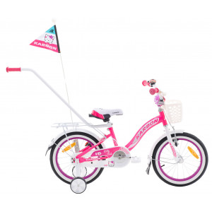 Velosipēds Karbon Kitty 16 pink-white