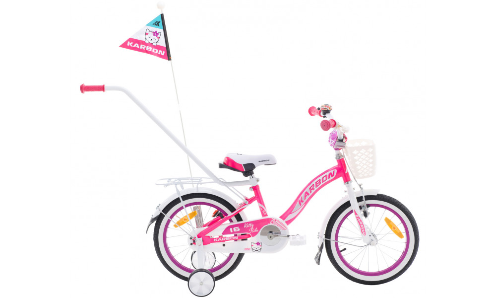 Velosipēds Karbon Kitty 16 pink-white 