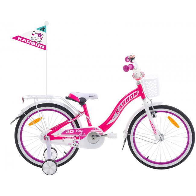 Velosipēds Karbon Kitty 20 pink-white