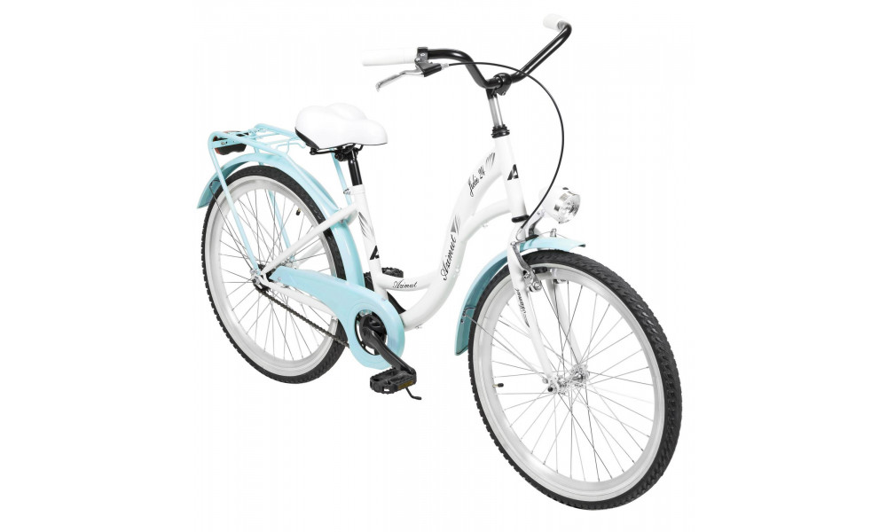 Velosipēds AZIMUT Julie 24" 2025 white-turquoise - 1