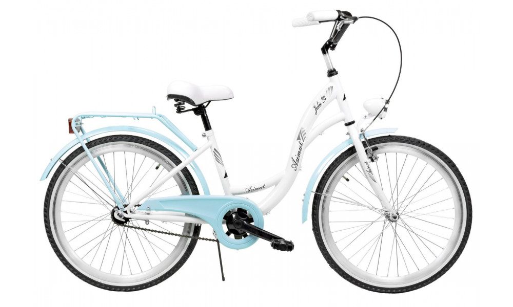 Velosipēds AZIMUT Julie 24" 2025 white-turquoise - 3
