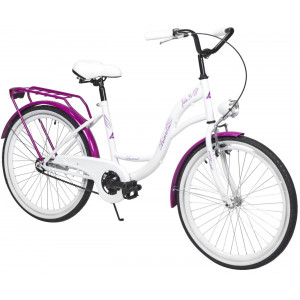 Velosipēds AZIMUT Julie 24" 2025 white-violet