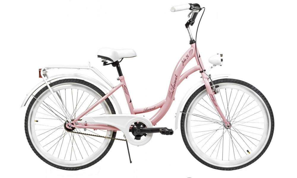 Velosipēds AZIMUT Julie 24" 2025 pink-white - 1