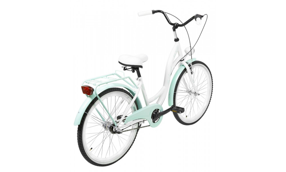 Velosipēds AZIMUT Julie 24" 3-speed 2025 white-turquoise - 1