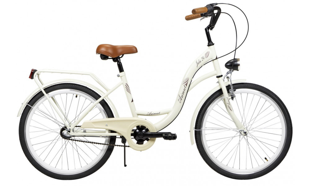 Velosipēds AZIMUT Julie 24" 3-speed 2025 light cream - 1