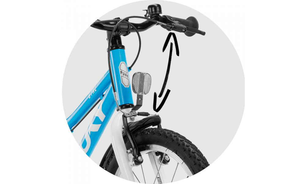 Velosipēds PUKY CYKE 16-1 Alu Freewheel freshblue-white - 5