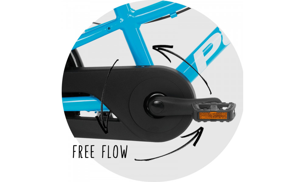 Velosipēds PUKY CYKE 16-1 Alu Freewheel freshblue-white - 6