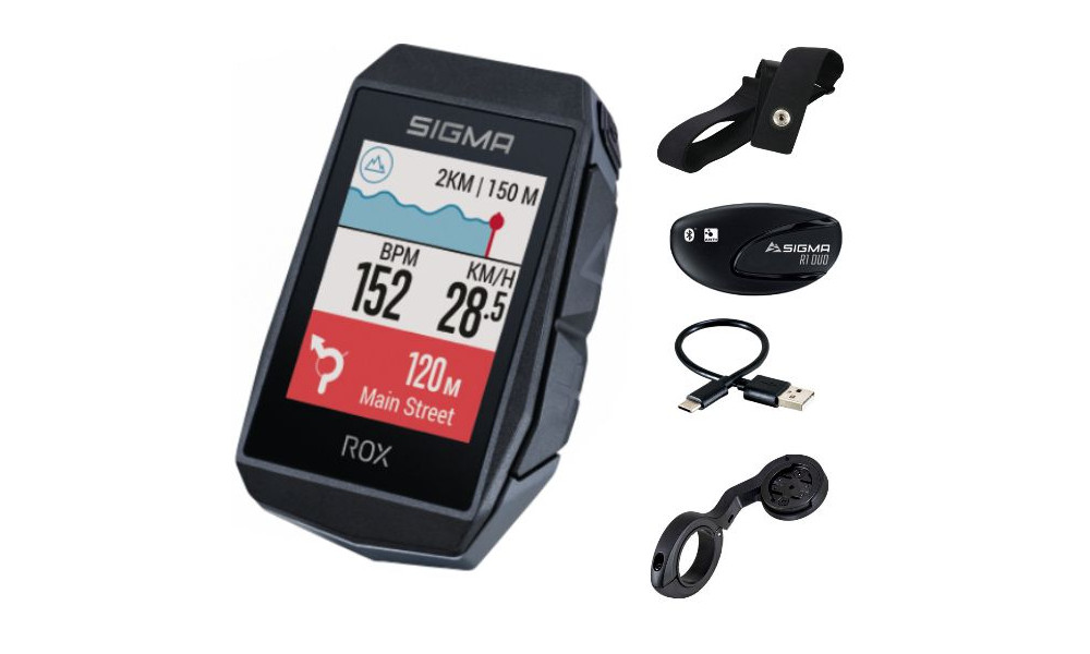 Velodators SIGMA ROX 11.1 Evo GPS Black HR Set - 6
