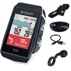 Velodators SIGMA ROX 11.1 Evo GPS White HR Set