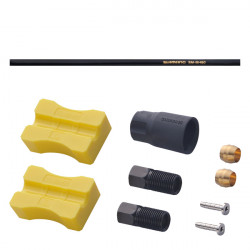 Disku bremžu šļūtenes Shimano XTR/Deore/LX SM-BH90 SS 1000mm black