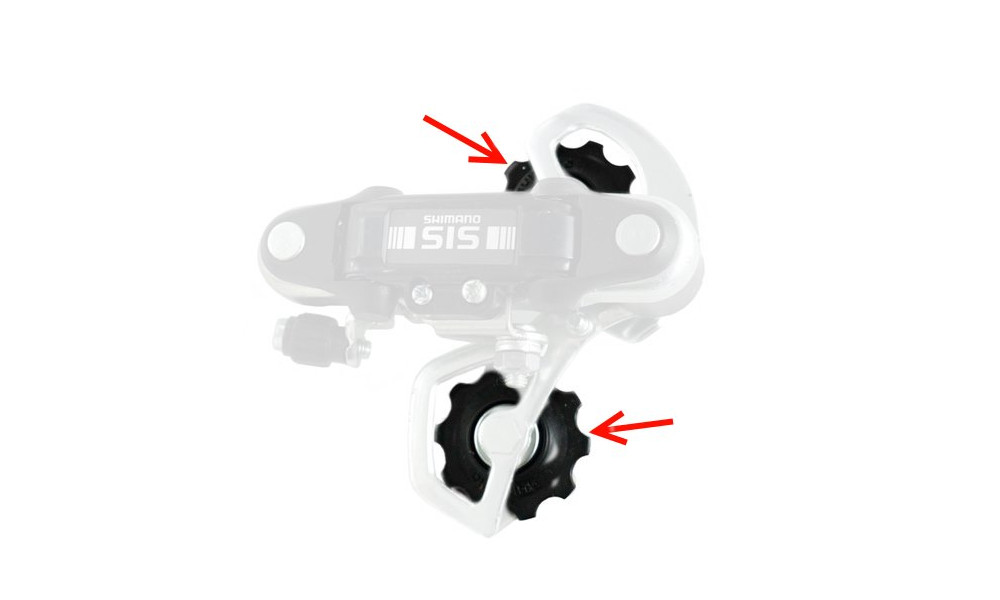 Aizmugurējā pārslēdzēja rullīšu komplekts Shimano Tourney 7/8-speed - 1 Aizmugurējā pārslēdzēja rullīšu komplekts Shimano Tourney 7/8-speed - 1
