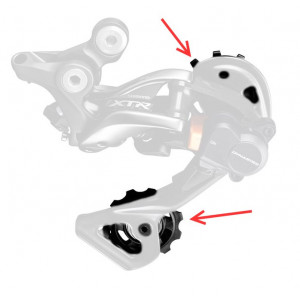 Aizmugurējā pārslēdzēja rullīšu komplekts Shimano RD-M9000 Aizmugurējā pārslēdzēja rullīšu komplekts Shimano RD-M9000