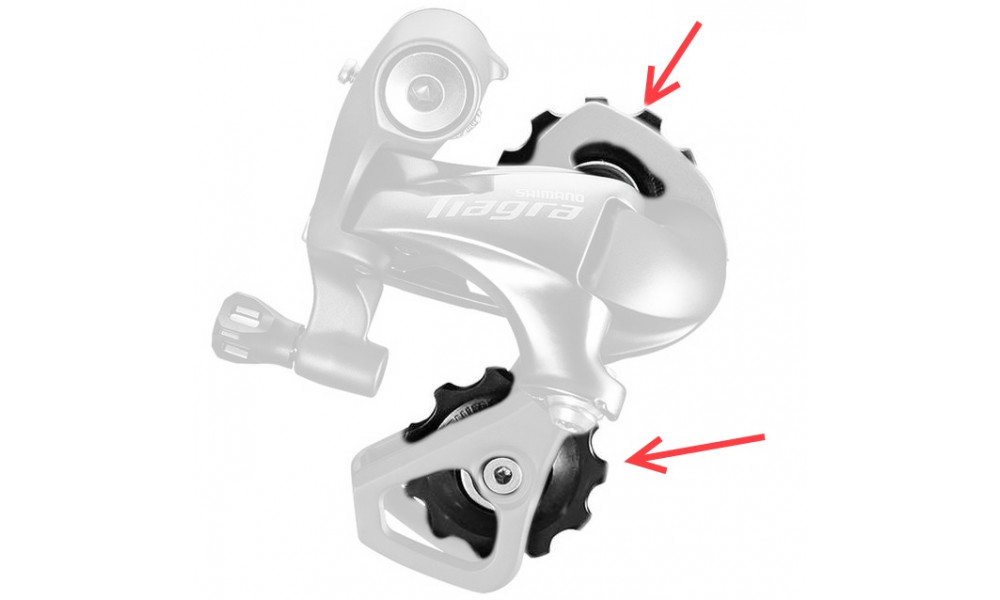 Aizmugurējā pārslēdzēja rullīšu komplekts Shimano RD-4700 - 2 Aizmugurējā pārslēdzēja rullīšu komplekts Shimano RD-4700 - 2