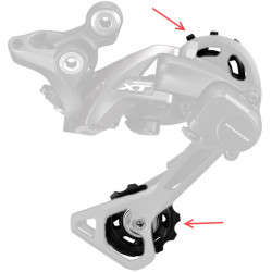 Aizmugurējā pārslēdzēja rullīšu komplekts Shimano RD-M8000