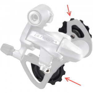 Aizmugurējā pārslēdzēja rullīšu komplekts Shimano RD-6700