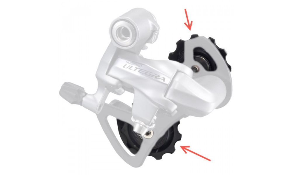 Aizmugurējā pārslēdzēja rullīšu komplekts Shimano RD-6700 - 2