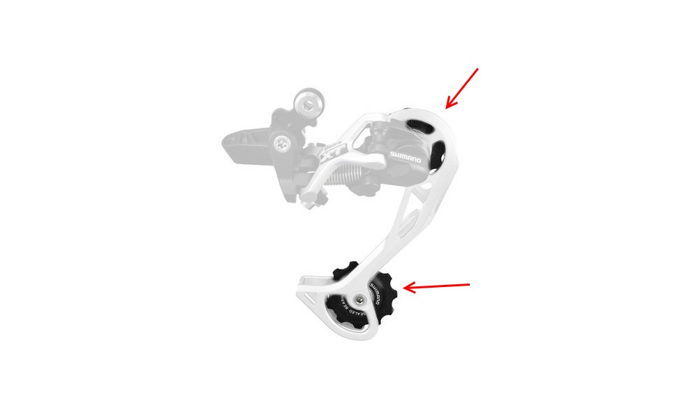 Aizmugurējā pārslēdzēja rullīšu komplekts Shimano RD-M773 - 1 Aizmugurējā pārslēdzēja rullīšu komplekts Shimano RD-M773 - 1