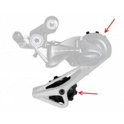 Aizmugurējā pārslēdzēja rullīšu komplekts Shimano RD-R9100