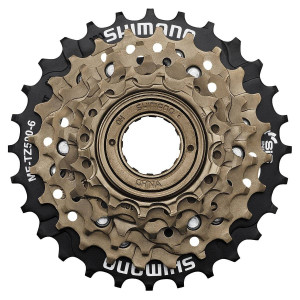 Aizmugurējais zobratu bloks Shimano MF-TZ500 6-speed Aizmugurējais zobratu bloks Shimano MF-TZ500 6-speed