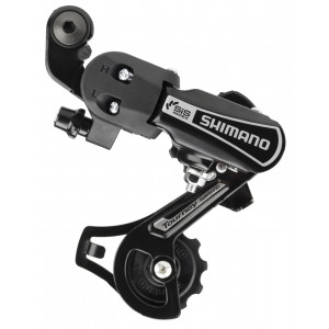 Aizmugurējais pārslēdzējs Shimano Tourney RD-TY21B Adapter 6-speed black Aizmugurējais pārslēdzējs Shimano Tourney RD-TY21B Adapter 6-speed black
