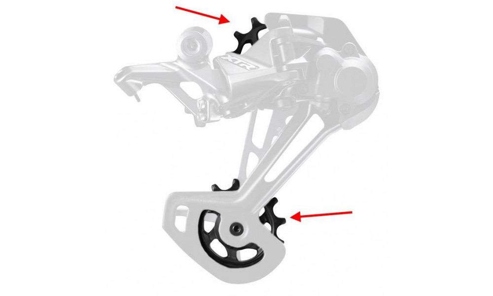 Aizmugurējā pārslēdzēja rullīšu komplekts Shimano RD-M9100 - 1 Aizmugurējā pārslēdzēja rullīšu komplekts Shimano RD-M9100 - 1