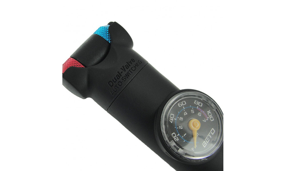 Pumpis BETO Mini PRO Alu TH-004AG ar cauruļu krānu + spiediena mērītājs - 2