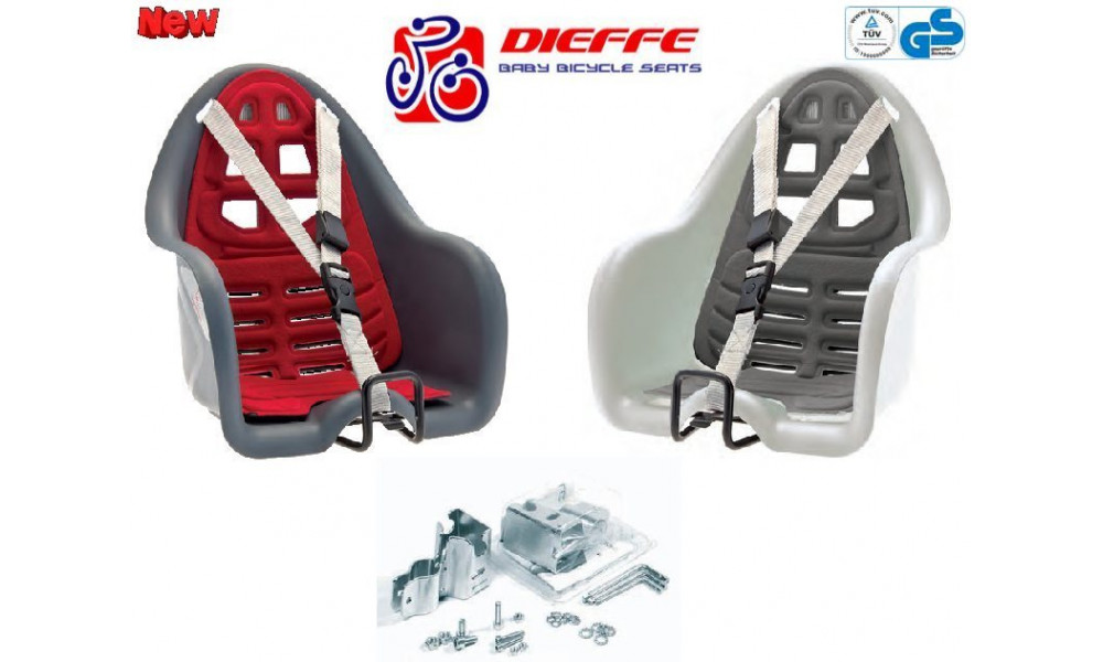 Bērnu sēdeklis DIEFFE Italy UFO Lux front anthracite - 1