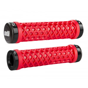 Stūres rokturi ODI Vans® Lock-On Bright Red/Black