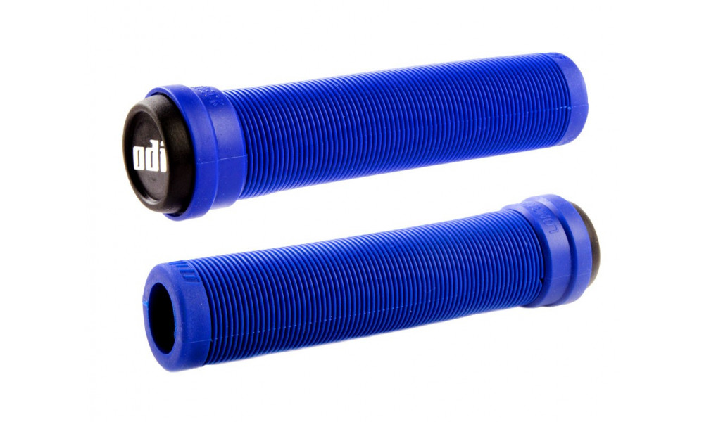 Stūres rokturi ODI Soft Longneck BMX Flangless 143mm Bright Blue 