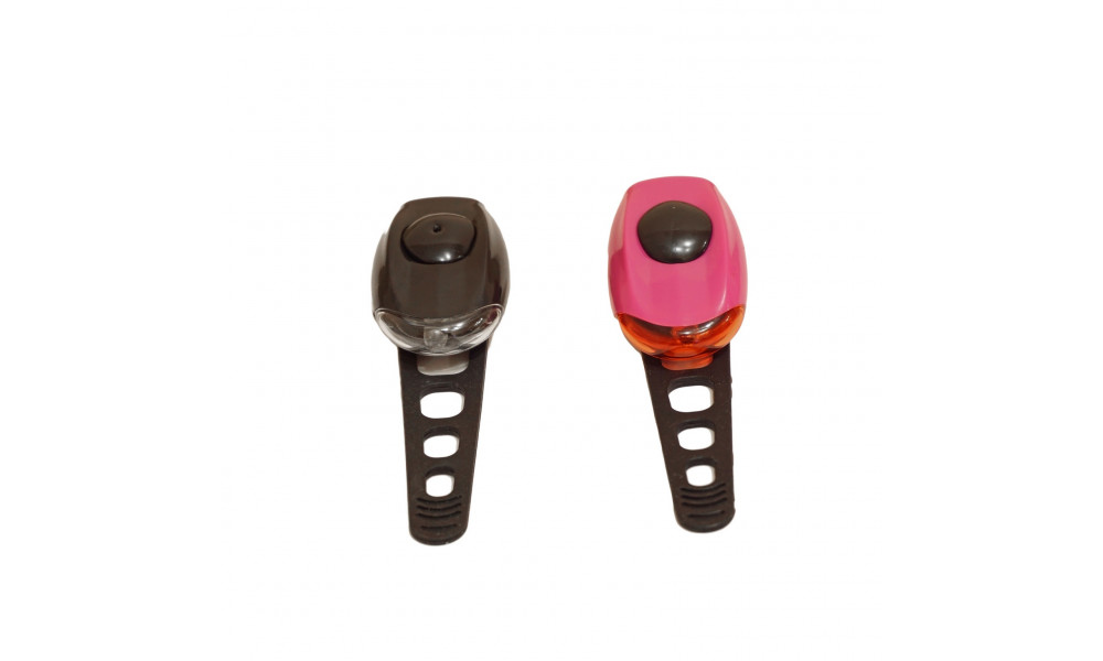 Apgaismojums komplekts Azimut Rubiplast 1LED 3F black/red - 2