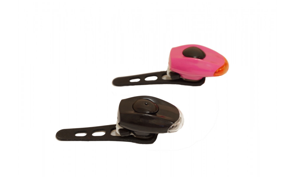 Apgaismojums komplekts Azimut Rubiplast 1LED 3F black/red - 3