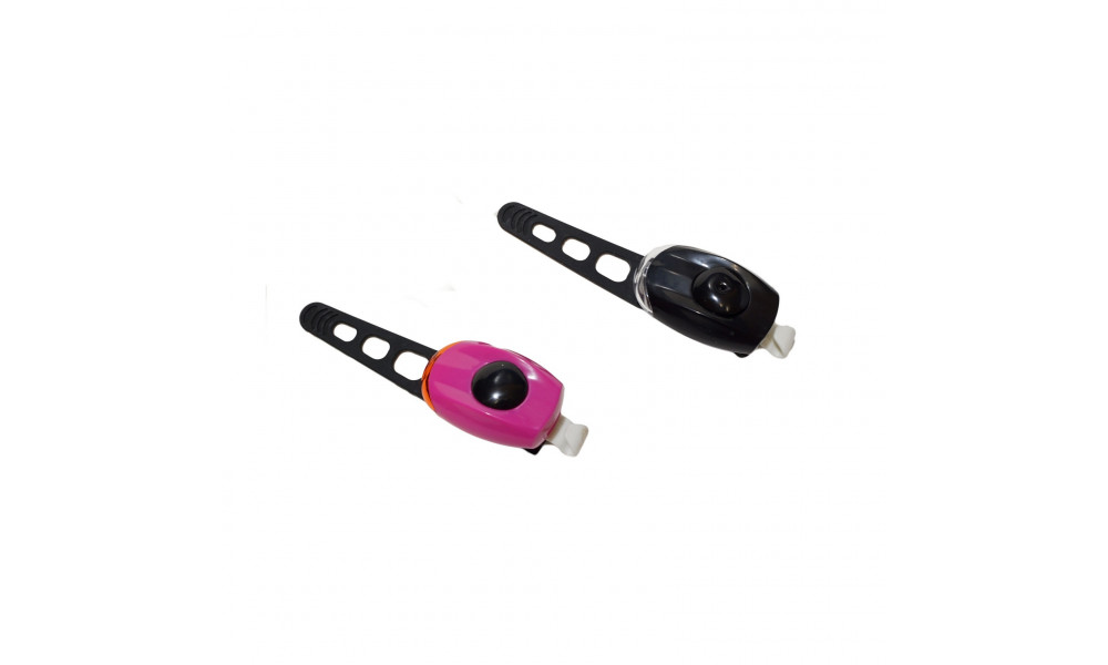 Apgaismojums komplekts Azimut Rubiplast 1LED 3F black/red - 6
