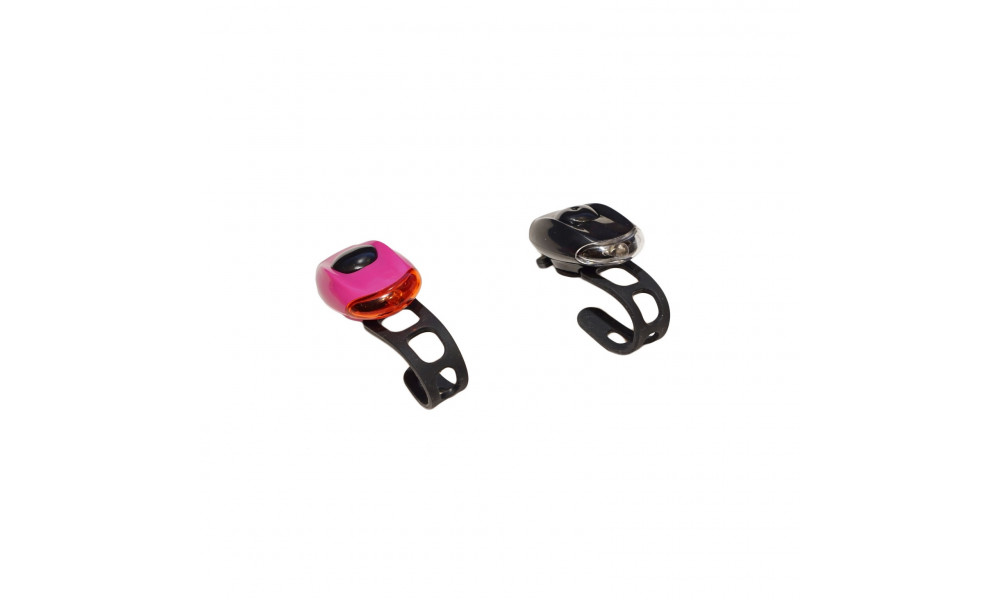 Apgaismojums komplekts Azimut Rubiplast 1LED 3F black/red - 7