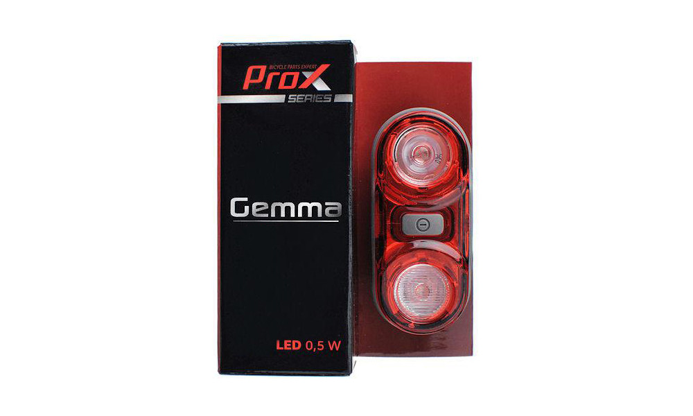 Aizmugurējais lukturis ProX Gemma 2x0.5W LED with batteries - 3