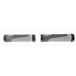 Stūres rokturi Azimut Dual Sport 2xLock 130mm black/grey (1002)