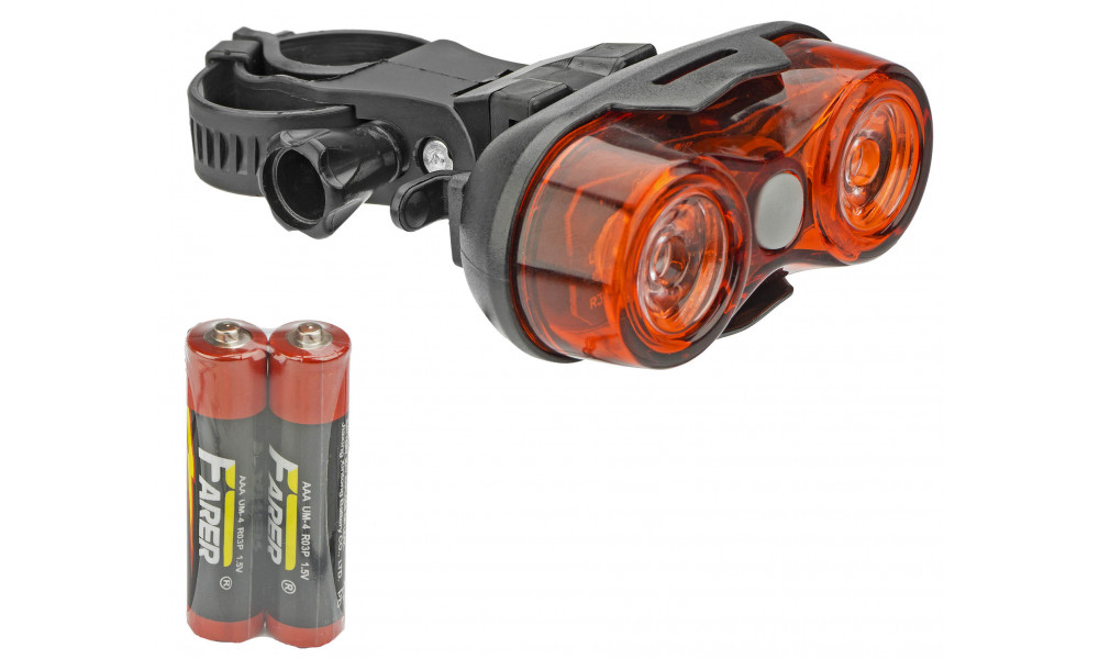 Aizmugurējais lukturis Azimut Power 2x0.5W with batteries - 1