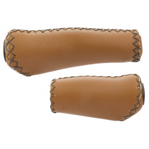 Stūres rokturi Azimut Ergo Leather 130+92mm brown (1020)
