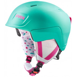 Slēpošanas ķivere Uvex Manic Pro mint-pink met mat