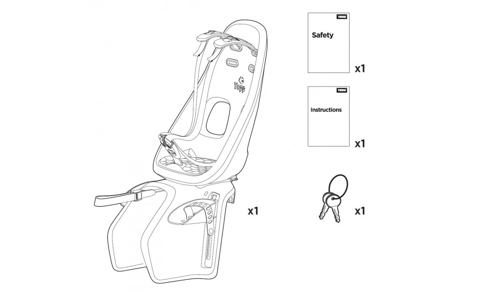Bērnu sēdeklis Thule Yepp Nexxt Maxi carrier white - 7