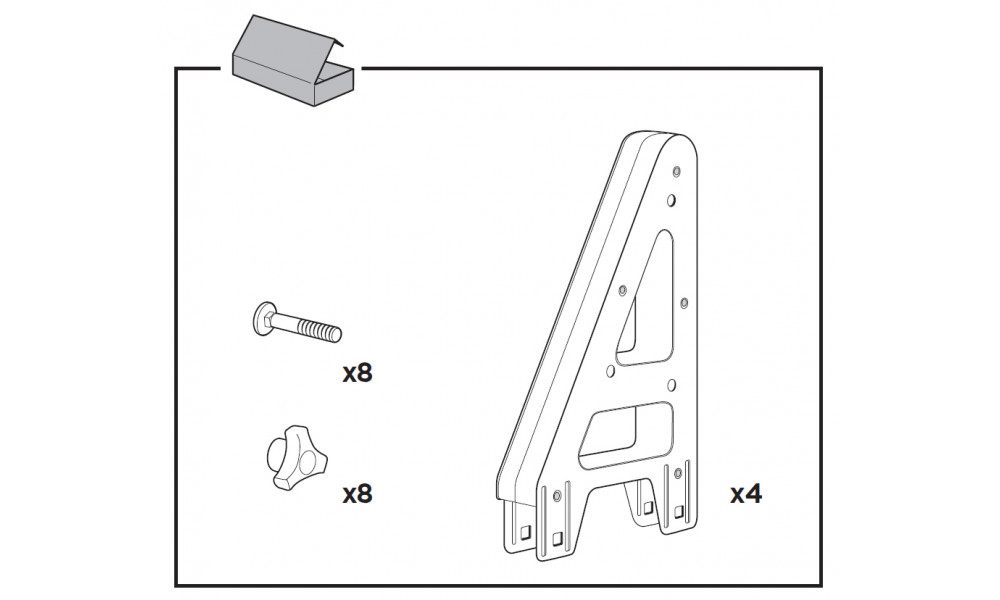 Kravas atdures Thule 250mm (4 pcs.) - 3