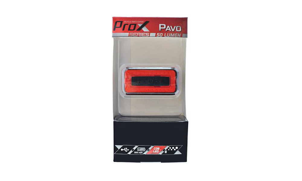 Aizmugurējais lukturis ProX Pavo COB LED USB - 3