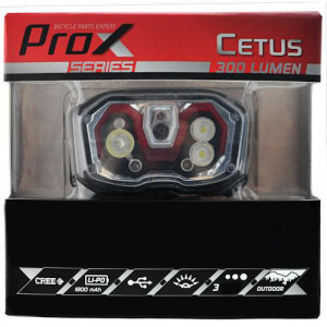 Priekšējais lukturis ProX Cetus No-Touch CREE XP-E 300Lm USB (headlamp)