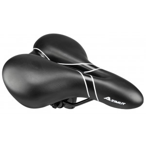 Sēdeklis Azimut Comfort Full Cut 265x200mm black-silver (1029)