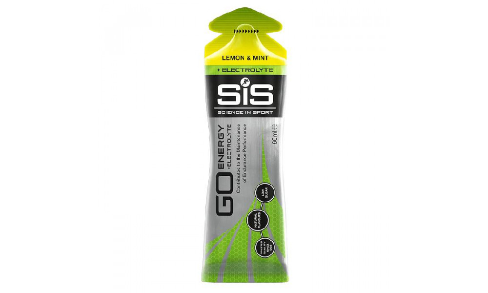 Elektrolītu želeja SiS Go Energy + Electrolyte Lemon & Mint 60ml 