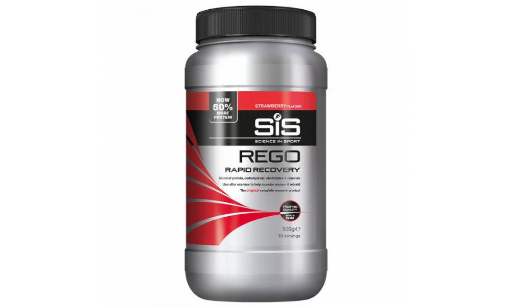 Sporta uztura pulveris SiS Rego Rapid Recovery Strawberry 500g 